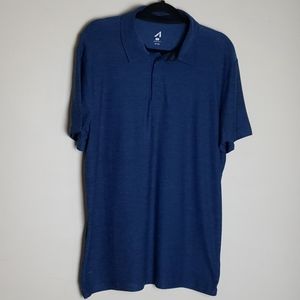 Alive qwick dry blue heather polo